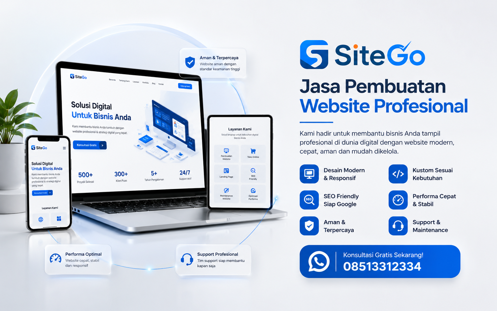 Jasa Pembuatan Website Profesional dan SEO Friendly SiteGo id