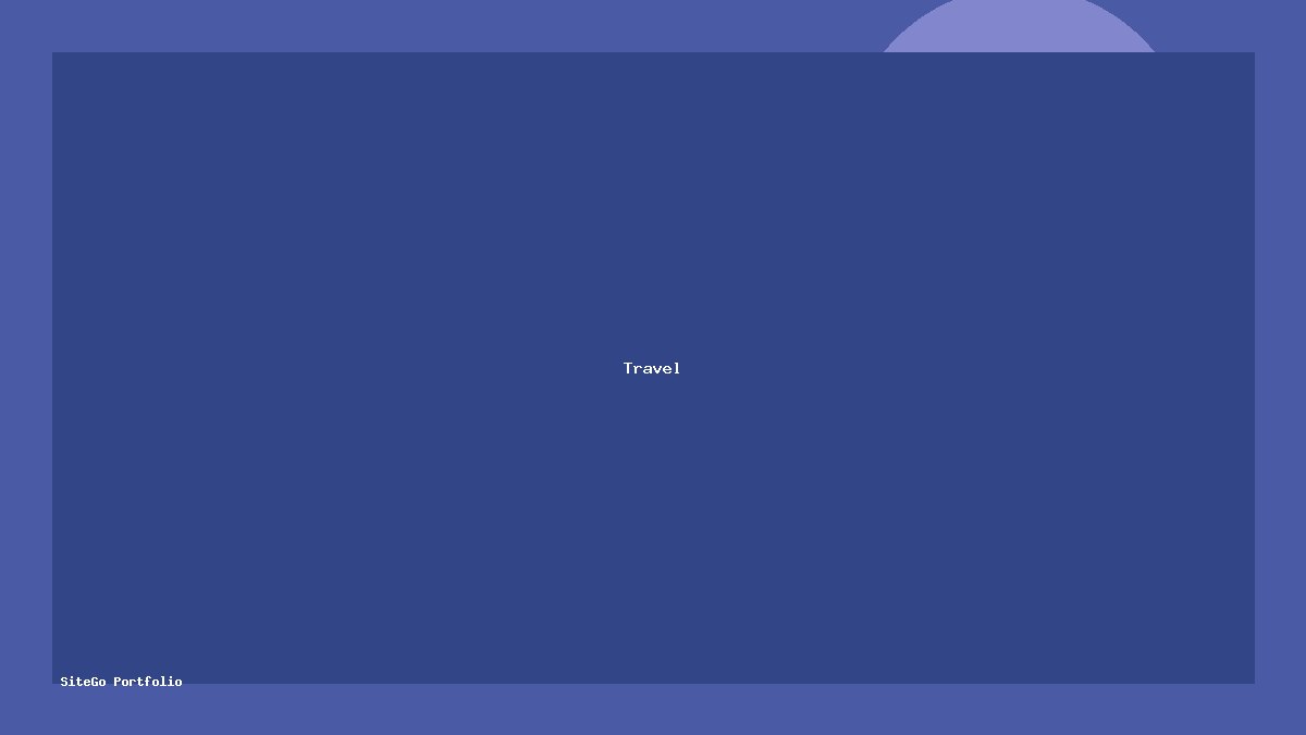 Landing Page Travel